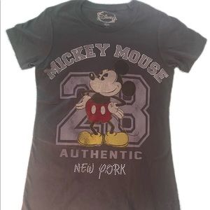 Ladies / Juniors Disney brand, Mickey Mouse T, Ss Crew Neck, Size S, Made in USA